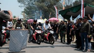 Geliatkan Sirkuit Pantai Widuri, Kodim 0711/Pemalang Gelar Mini Road Race